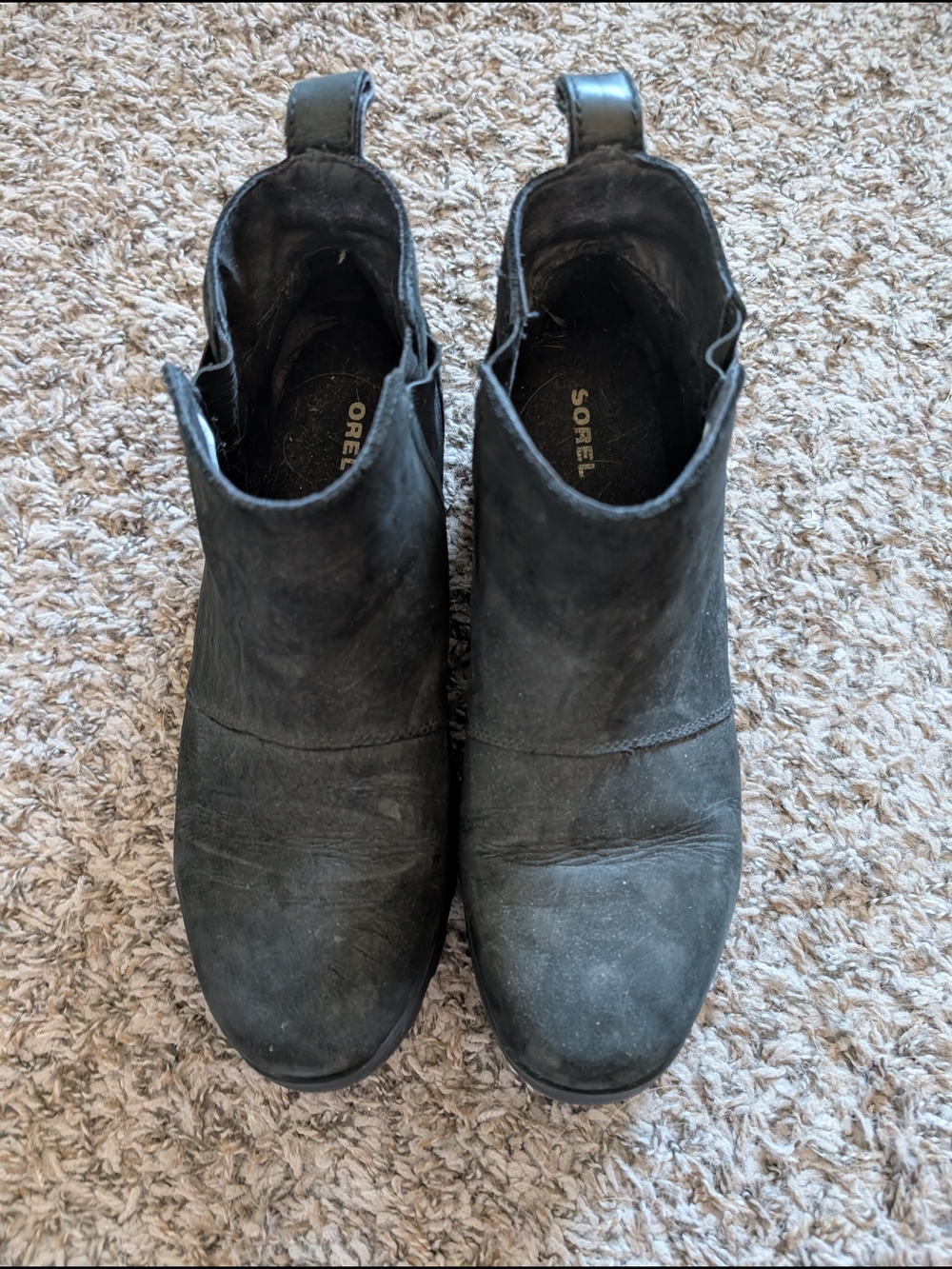 Sorel Emilie Chelsea Black Ankle Boots